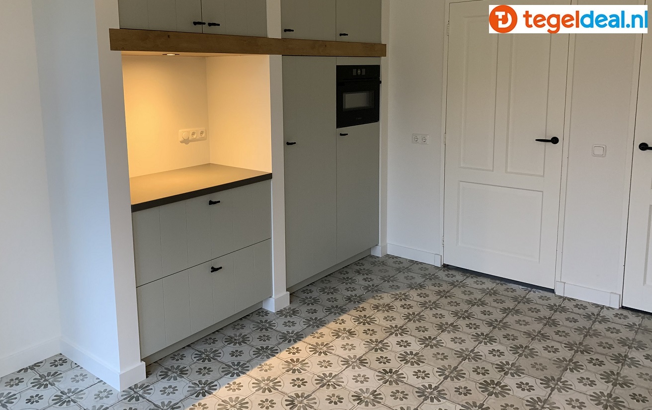 Vintage patroontegels keuken